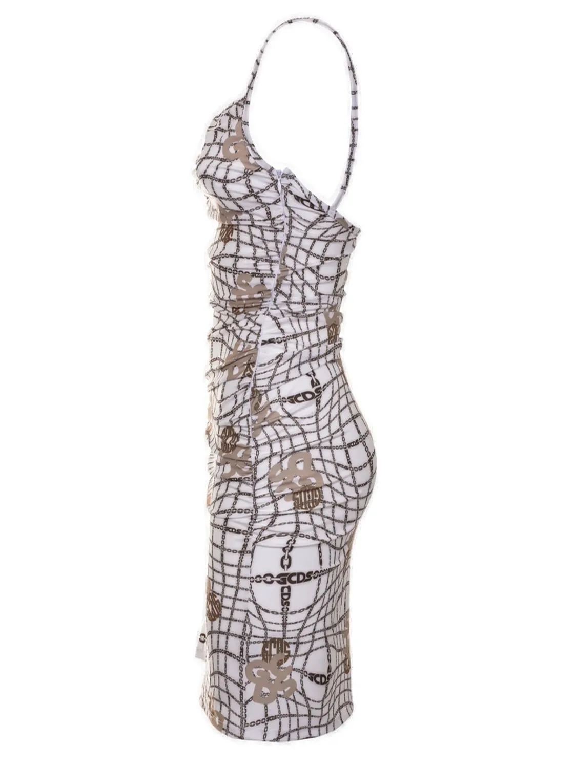 GCDS Mini Dress with Chain Print