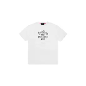 Geedup Company T-Shirt, White/Navy.