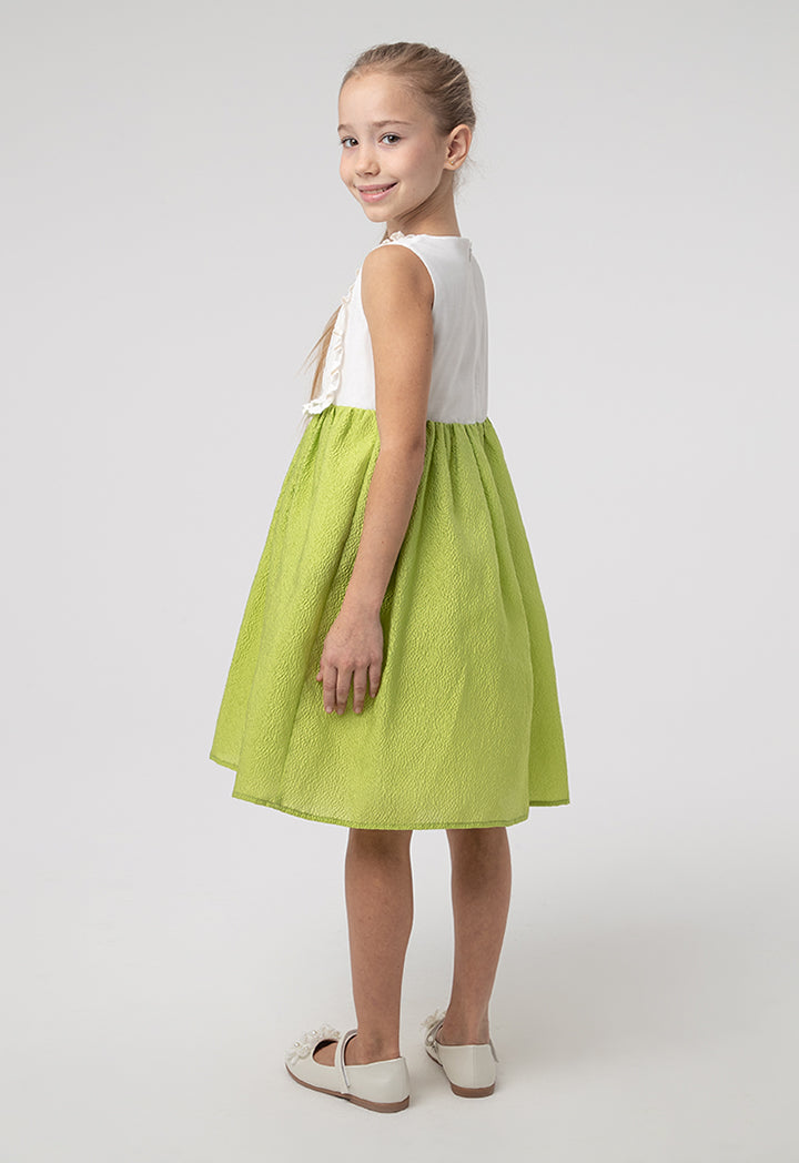 Girls Lurex Tulle Dress Sleeveless Embellish - Result