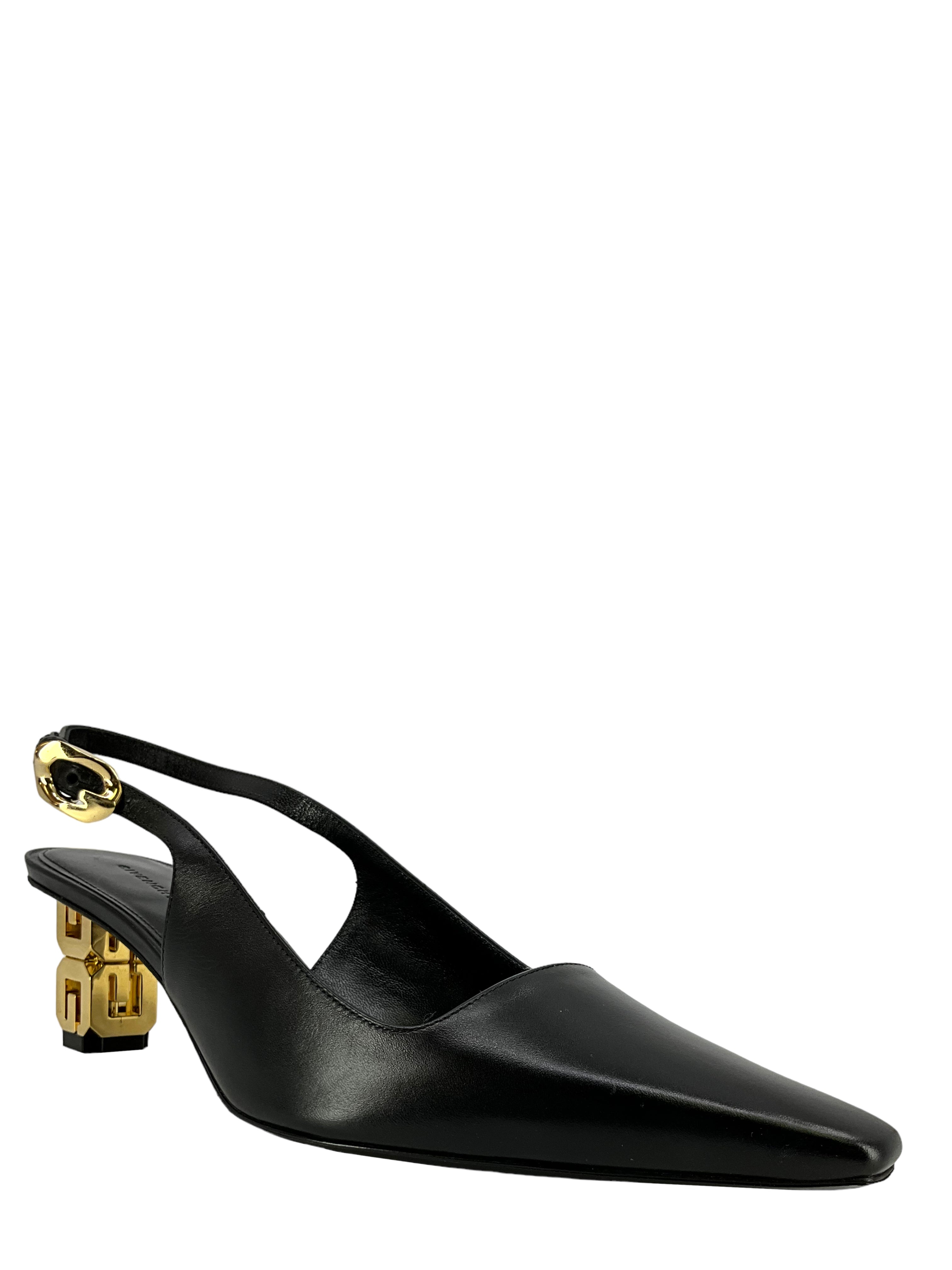 Givenchy G Cube Slingback Pumps, Size 6