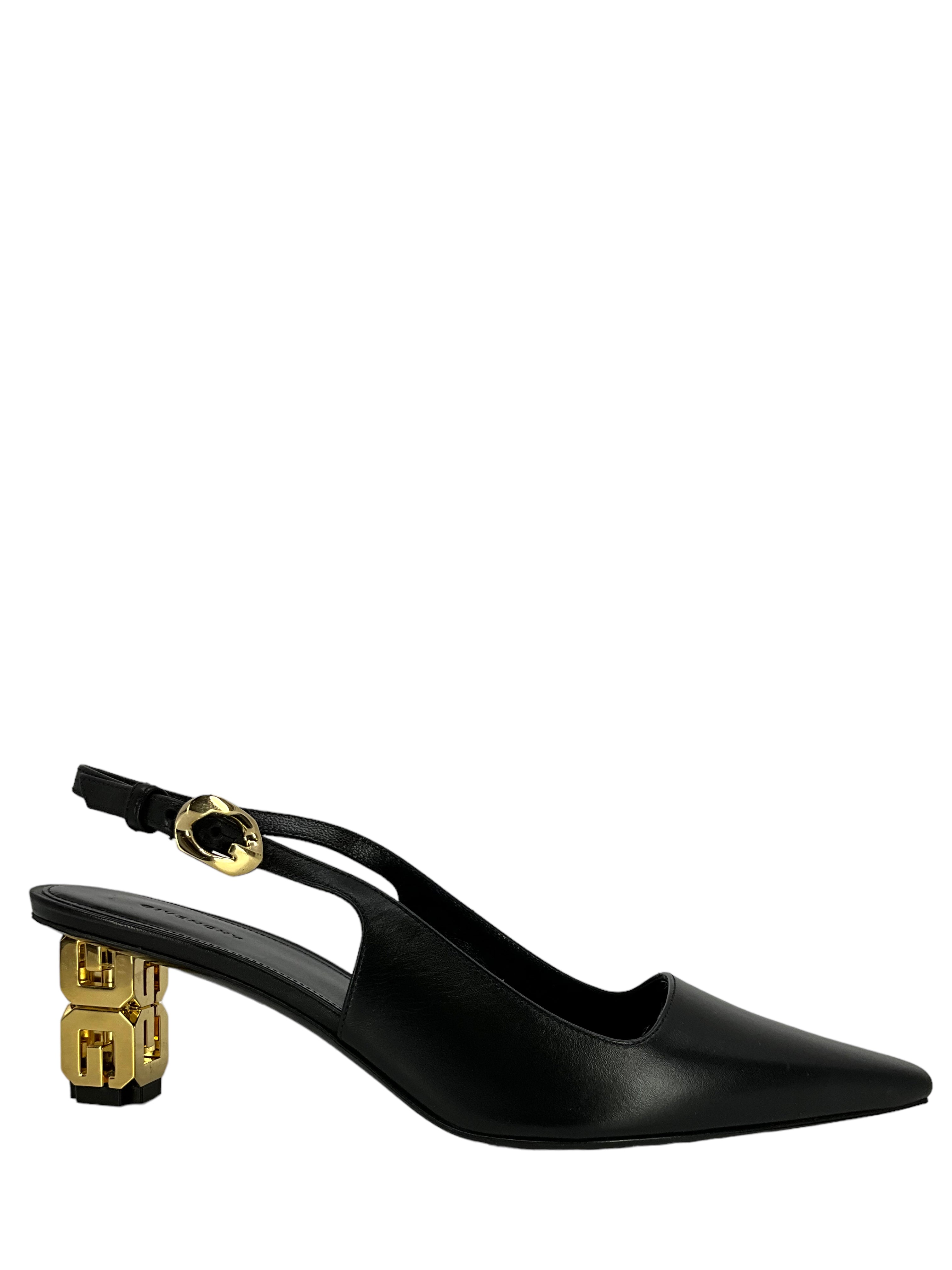 Givenchy G Cube Slingback Pumps, Size 6