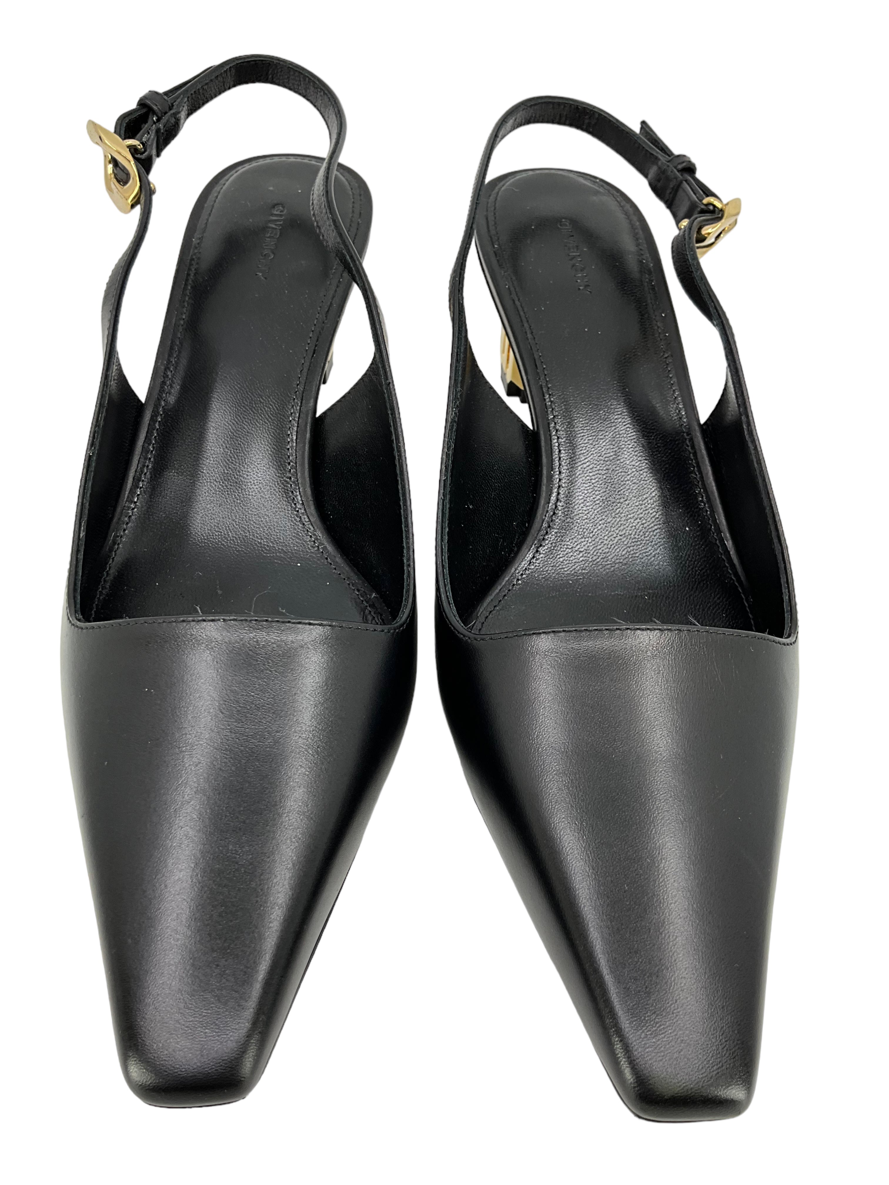 Givenchy G Cube Slingback Pumps, Size 6