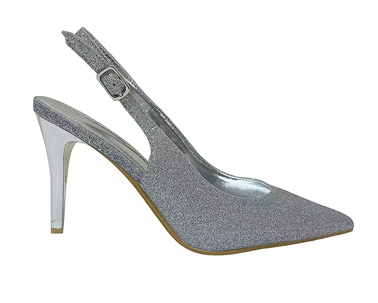 Glitter Stiletto Slingback Shoes for Women