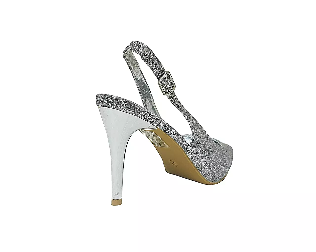 Glitter Stiletto Slingback Shoes for Women