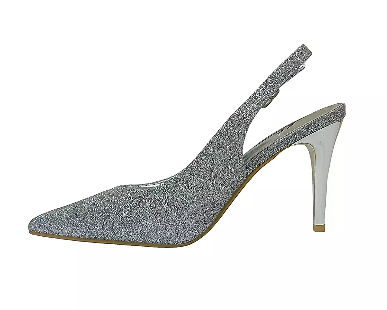 Glitter Stiletto Slingback Shoes for Women