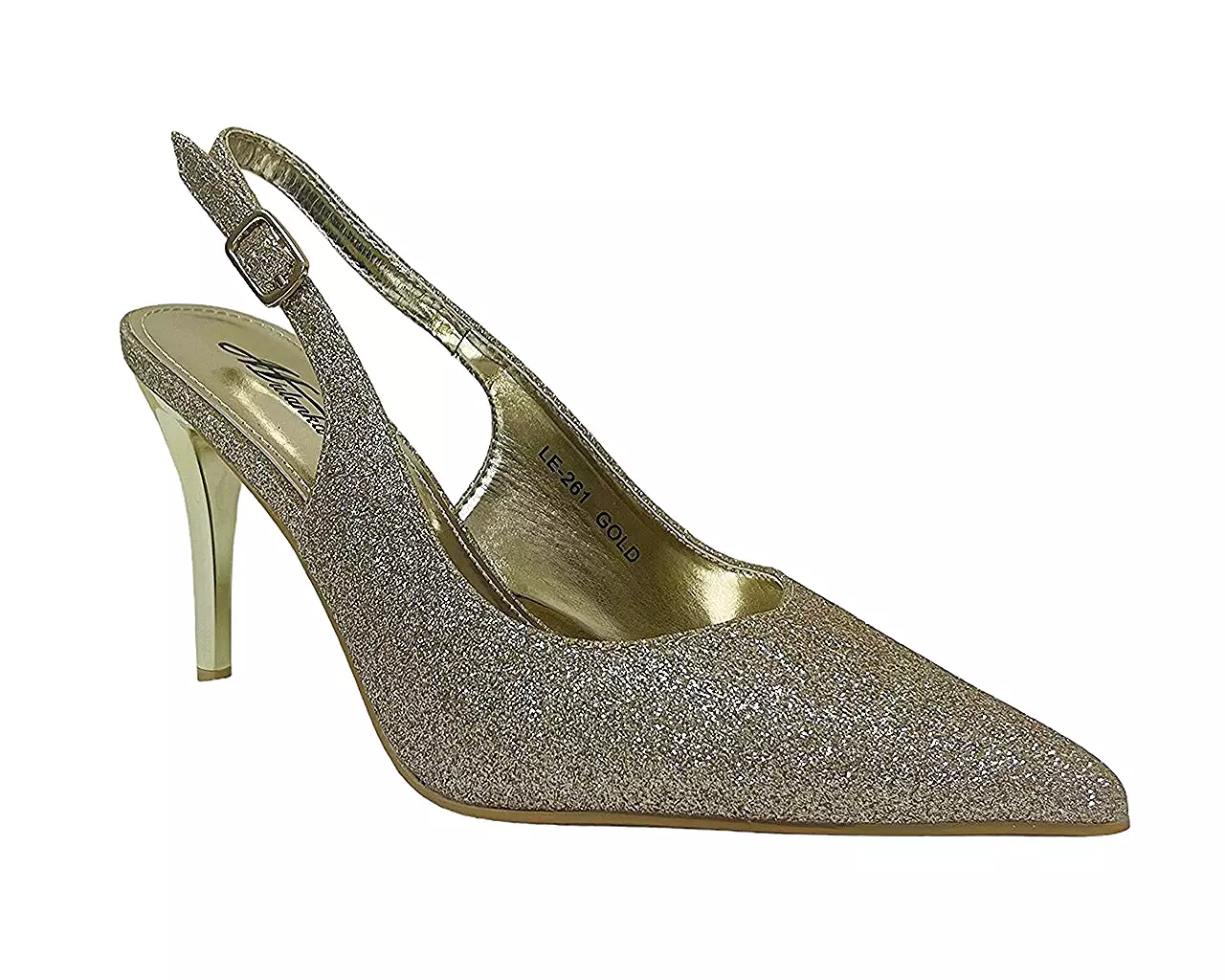 Glitter Stiletto Slingback Shoes for Women