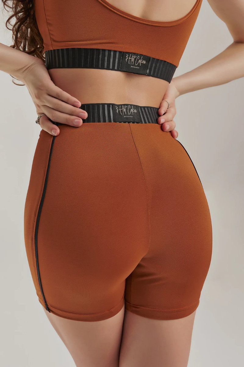 HotCakes Polewear Sport Biker Bottoms in Ginger