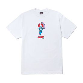 Huf White T-Shirt Now in Stock with Cap Design