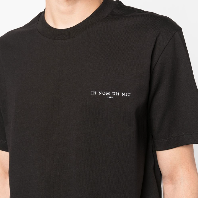 IH NOM UH NIT Paris Chest Logo T-Shirt Black