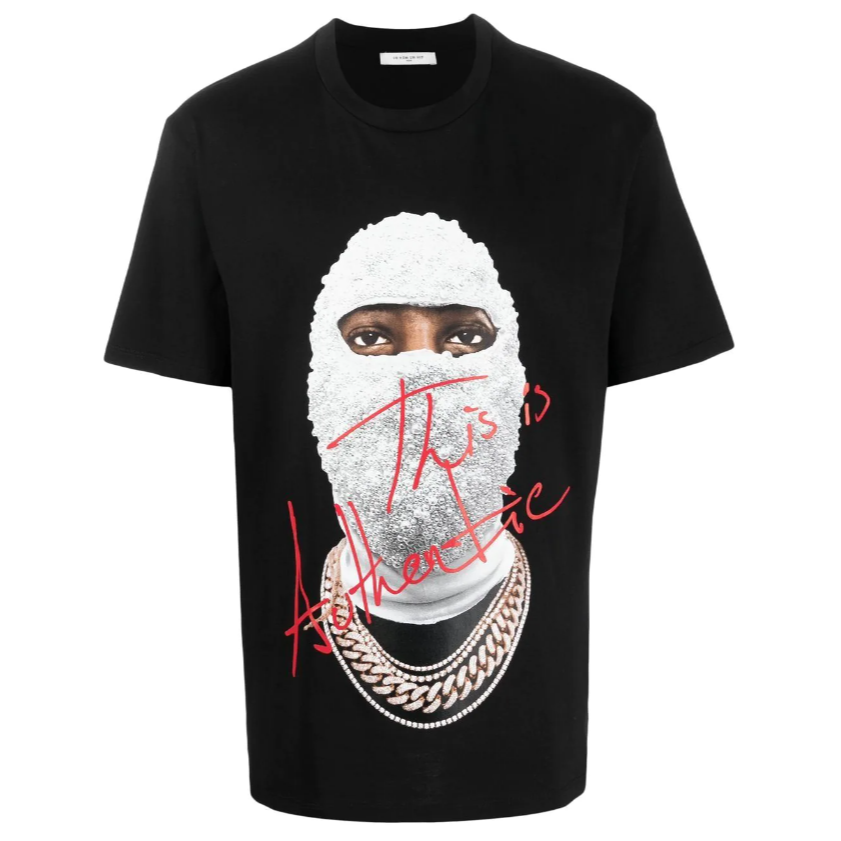 IH NOM UH NIT Paris Mask Tee in Black - Authentic and Stylish