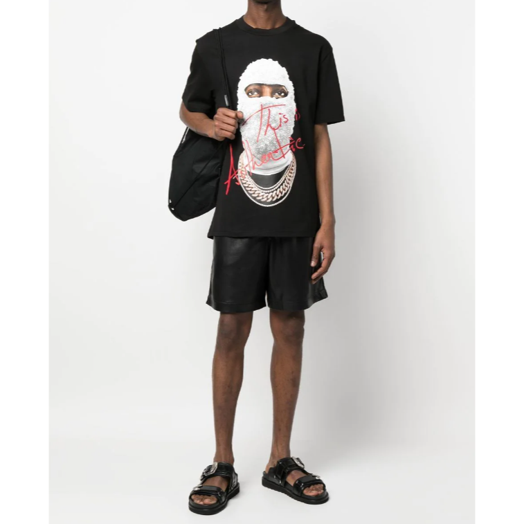 IH NOM UH NIT Paris Mask Tee in Black - Authentic and Stylish