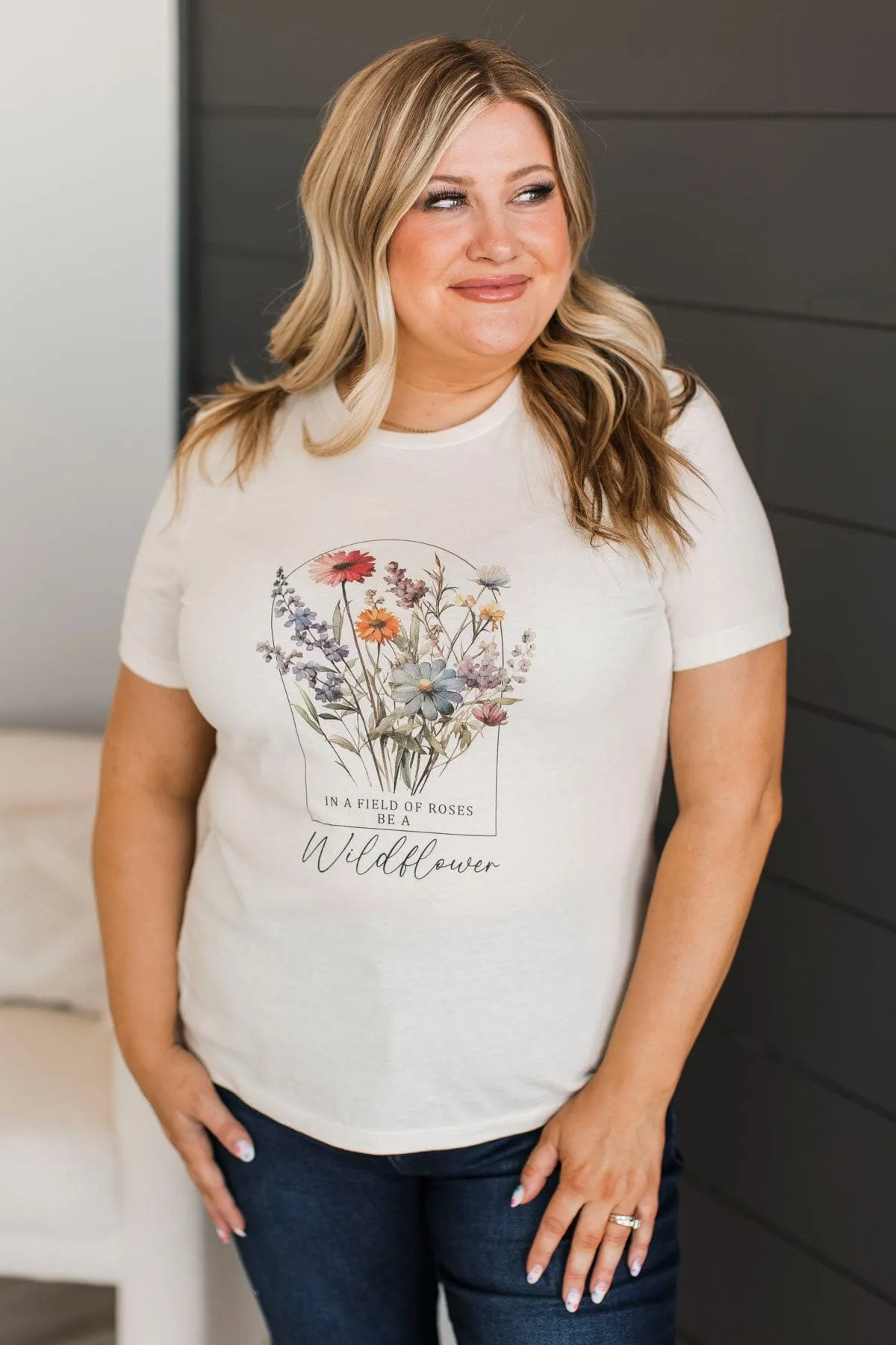 Wildflower Graphic Tee - Natural