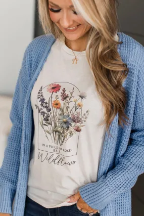 Wildflower Graphic Tee - Natural