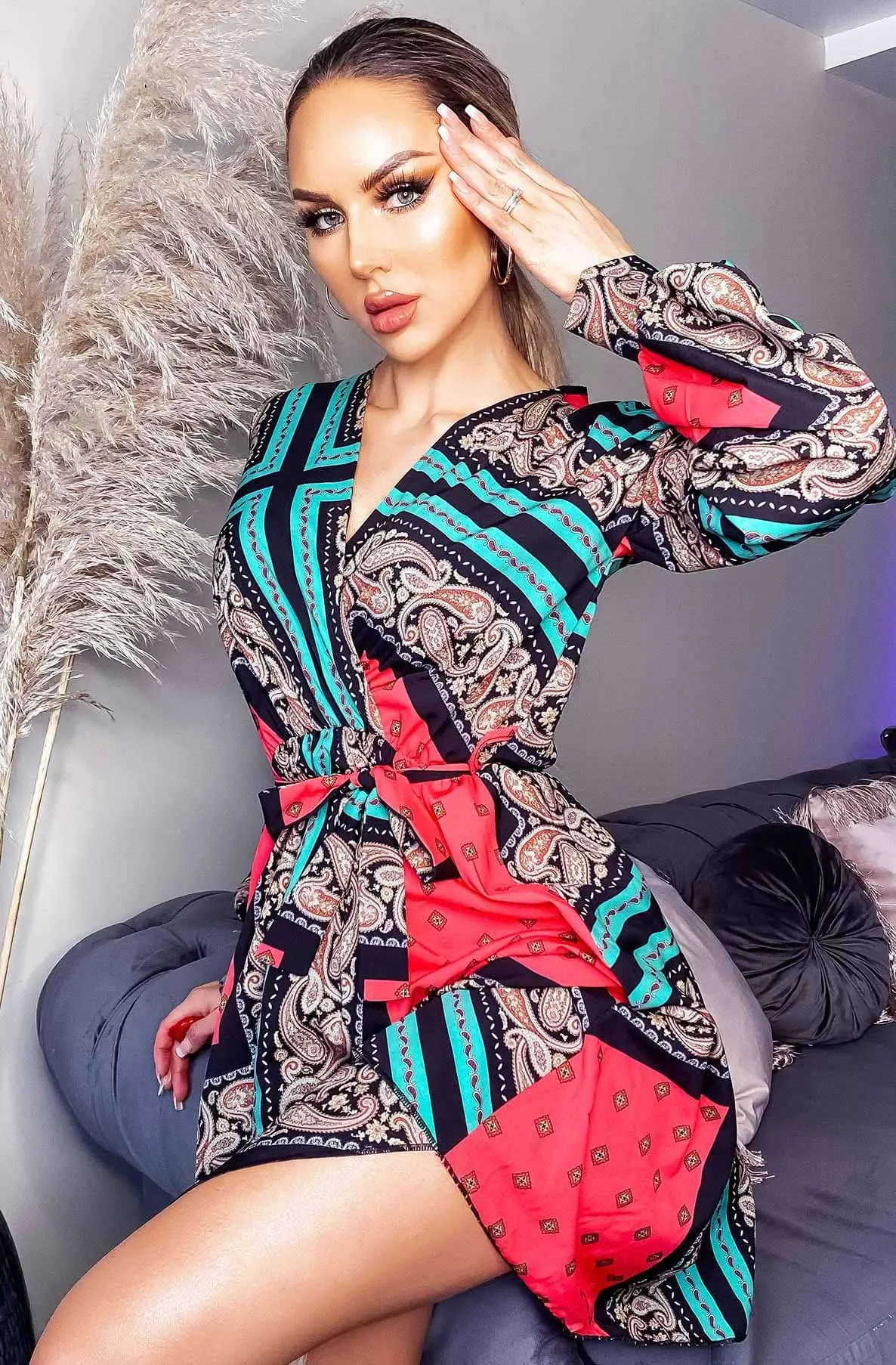 Indila Paisley Print Dress