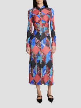 Ines Floral Print Knee-length Dress