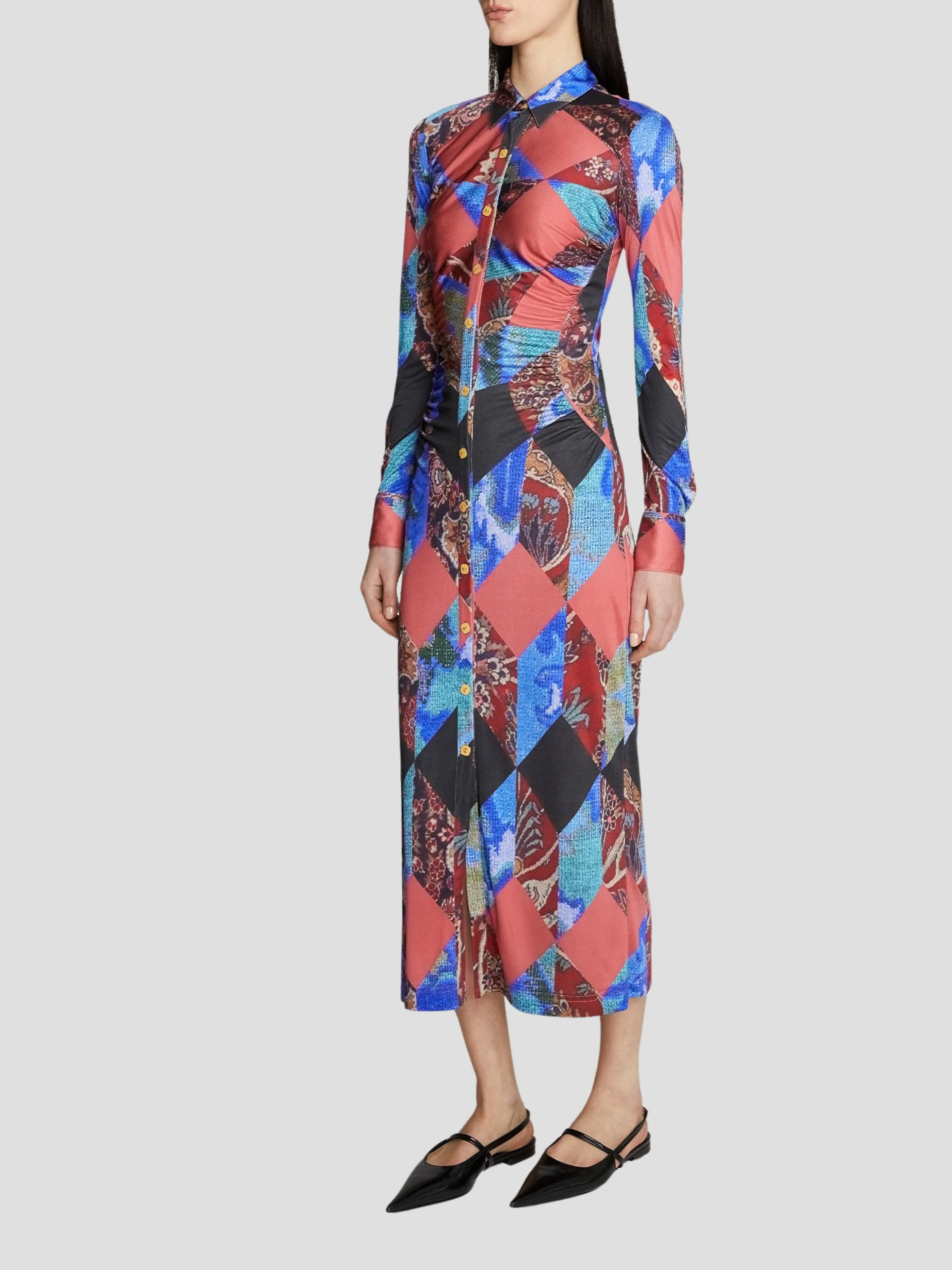 Ines Floral Print Knee-length Dress