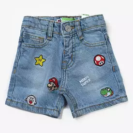 Infant Boys Light Blue Denim Shorts