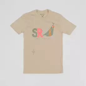 International Moving T-Shirt in Natural, Pink, and Olive