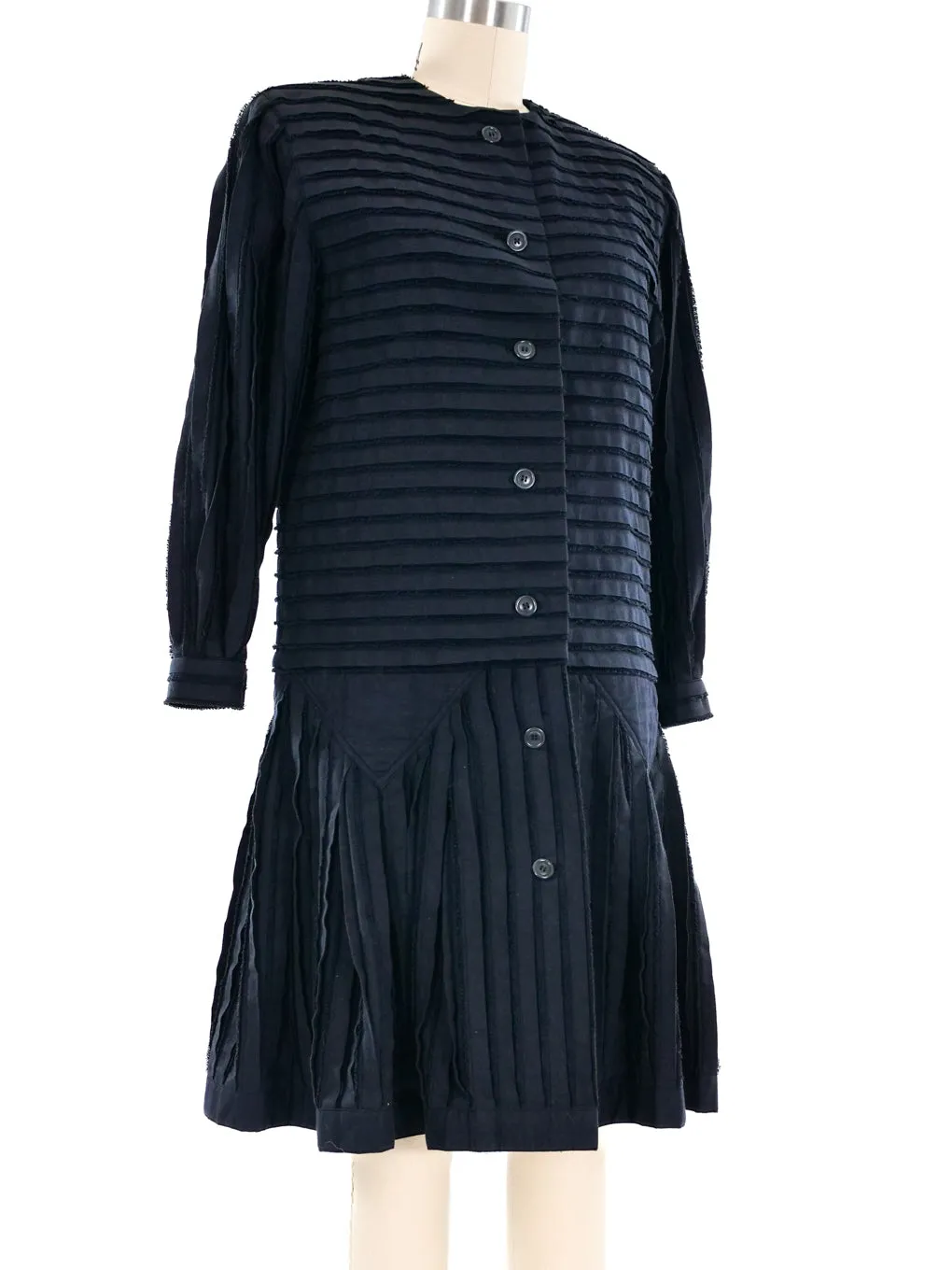 Issey Miyake Pleated Coat Dress