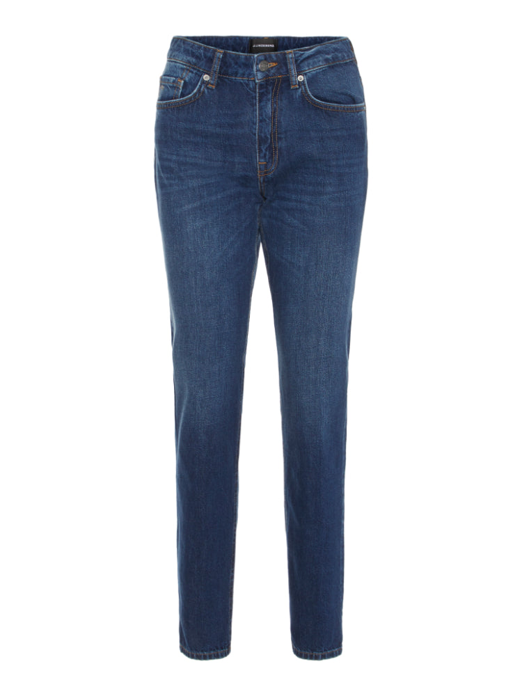 J.Lindeberg Women's Mid Blue Thelma Pure Jeans