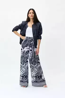 Joseph Ribkoff Wide Leg Pants 232047 Print.