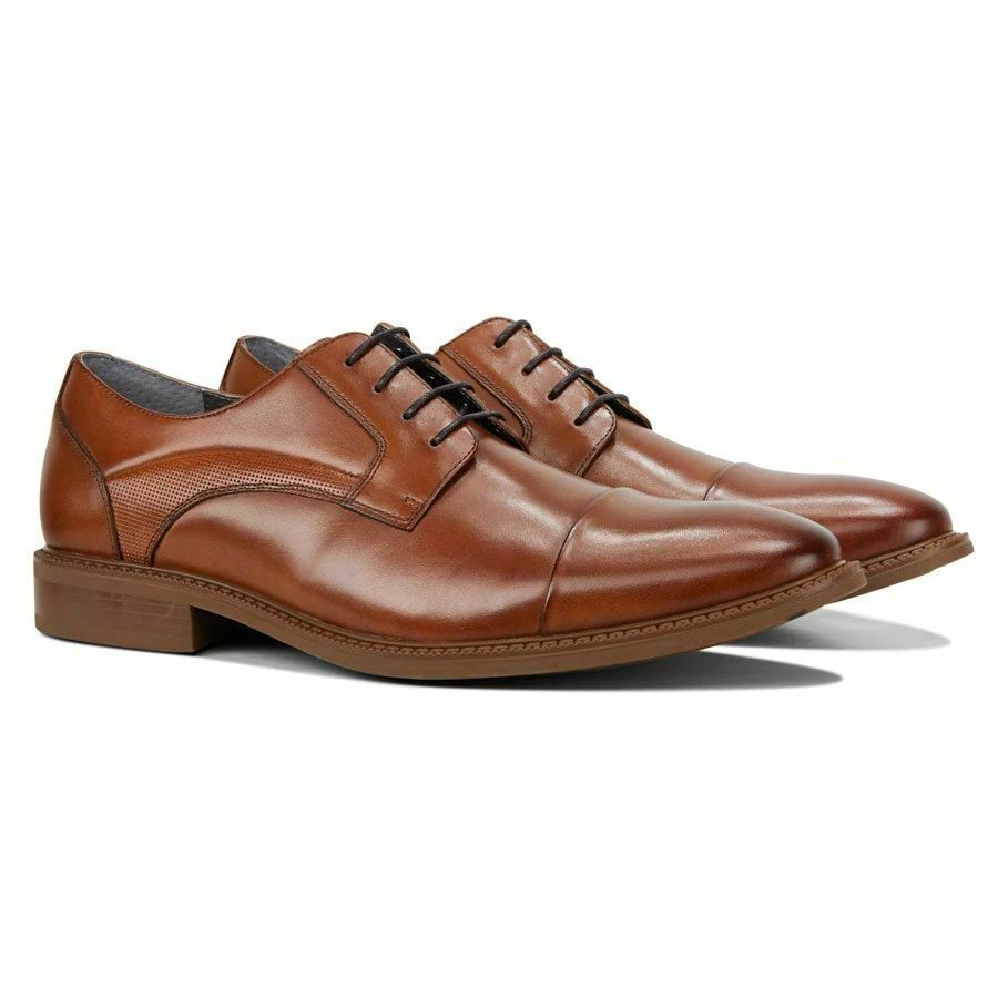 Julius Marlow Hijack Shoes - Lace Up - Dress - Work - Casual - Formal - Cognac Tan