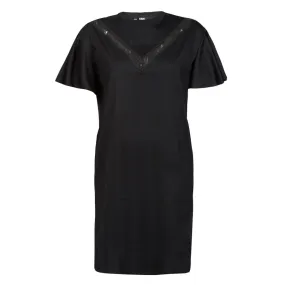 Karl Lagerfeld Lace Jersey Dress