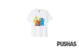 KAWS x Uniqlo Sesame Street Group 2 White Shirt - Shop Now