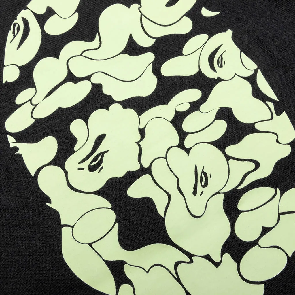 Black Kids Glow in The Dark Camo Big Ape Head Tee