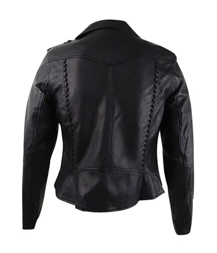 Leather Biker Jacket for Women - City Chic