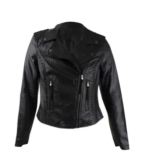 Leather Biker Jacket for Women - City Chic