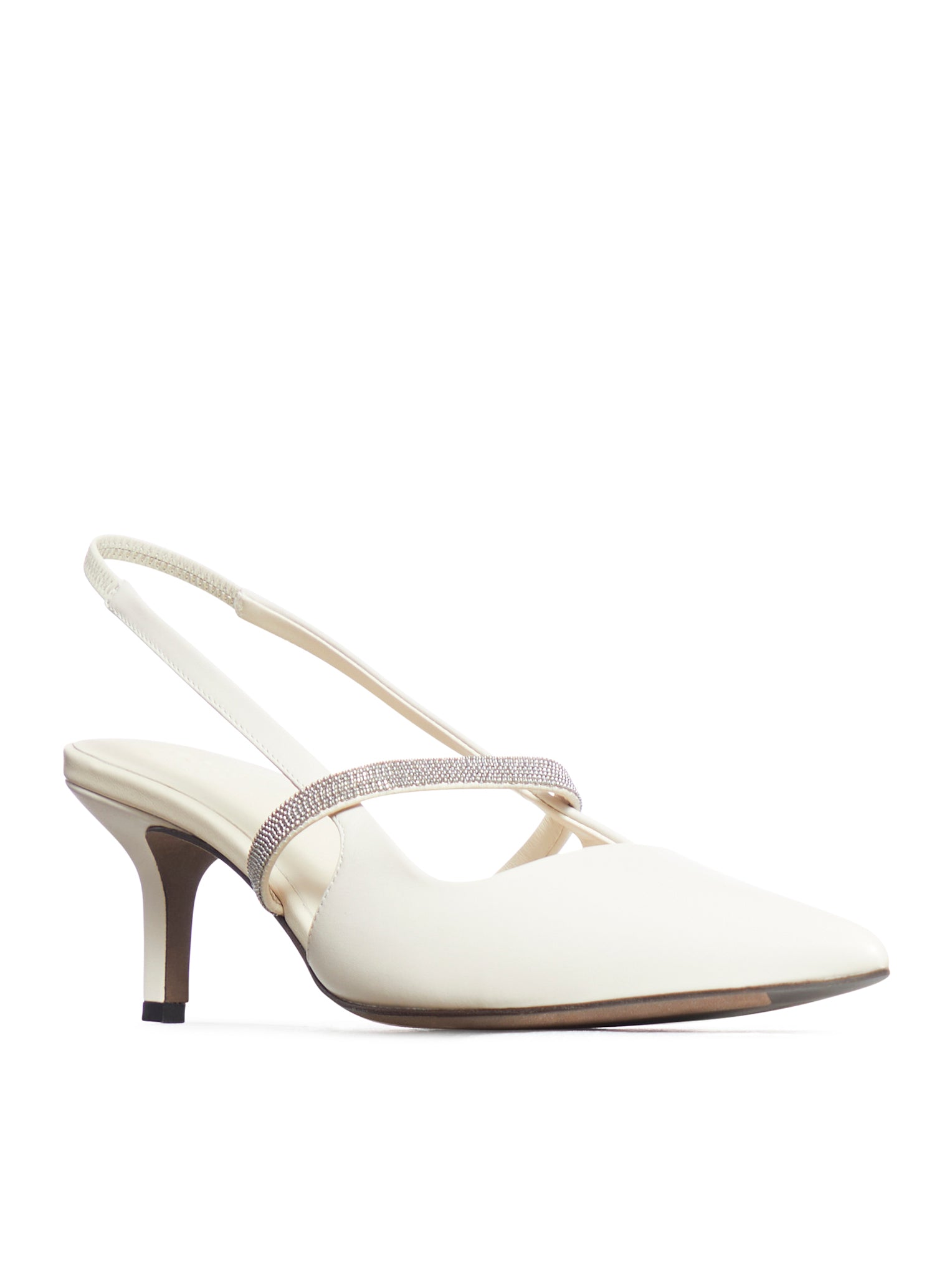 Leather slingback from Brunello Cucinelli.