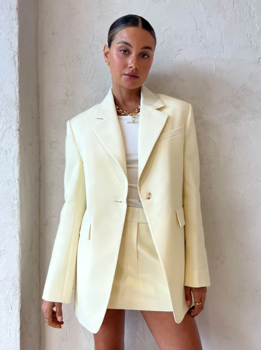 Lemon Sorbet Camilla and Marc Santiago Blazer