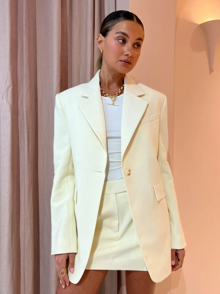 Lemon Sorbet Camilla and Marc Santiago Blazer