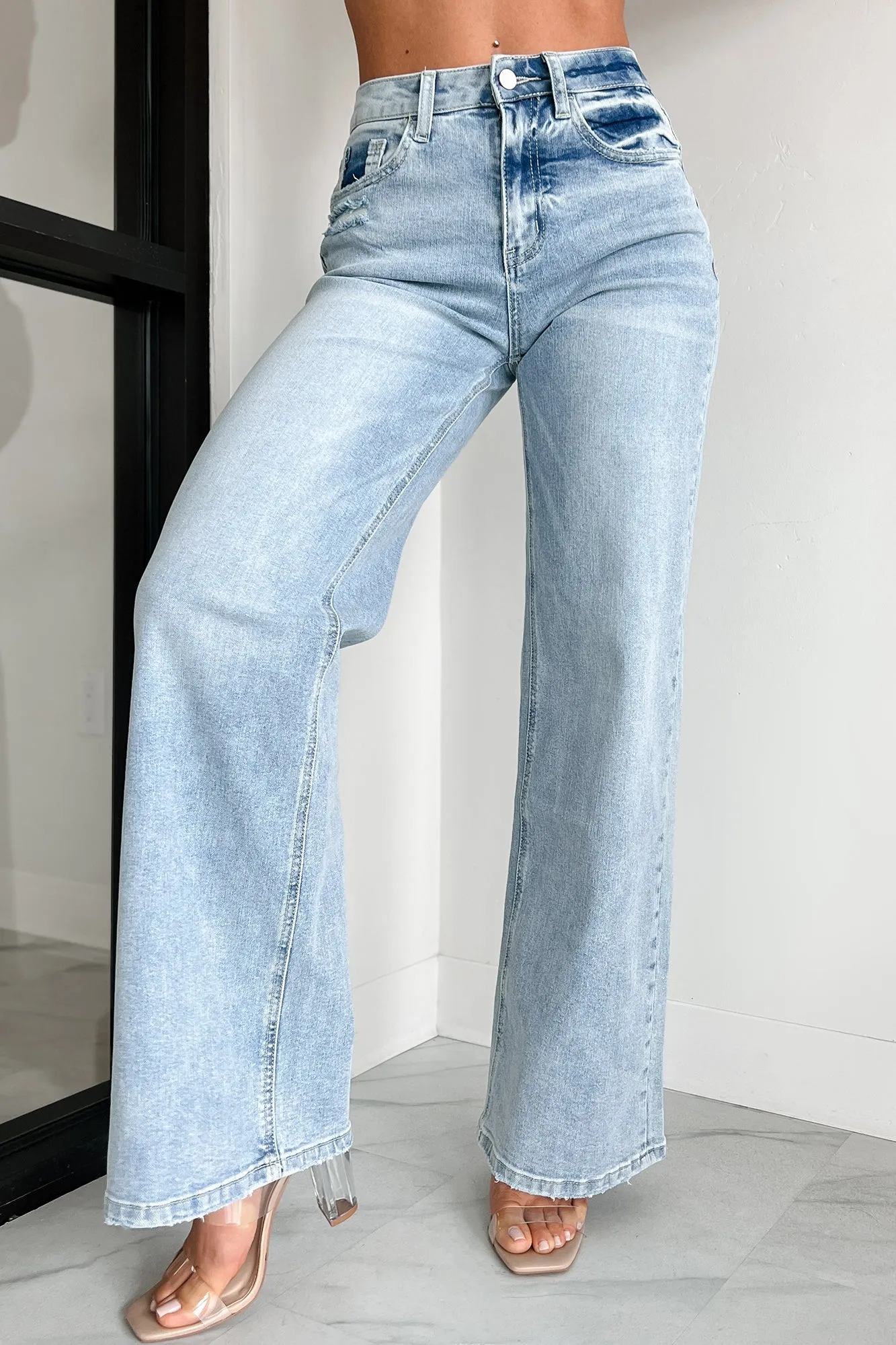 Light High Rise Wide Leg Flying Monkey Jeans - A New Dawn