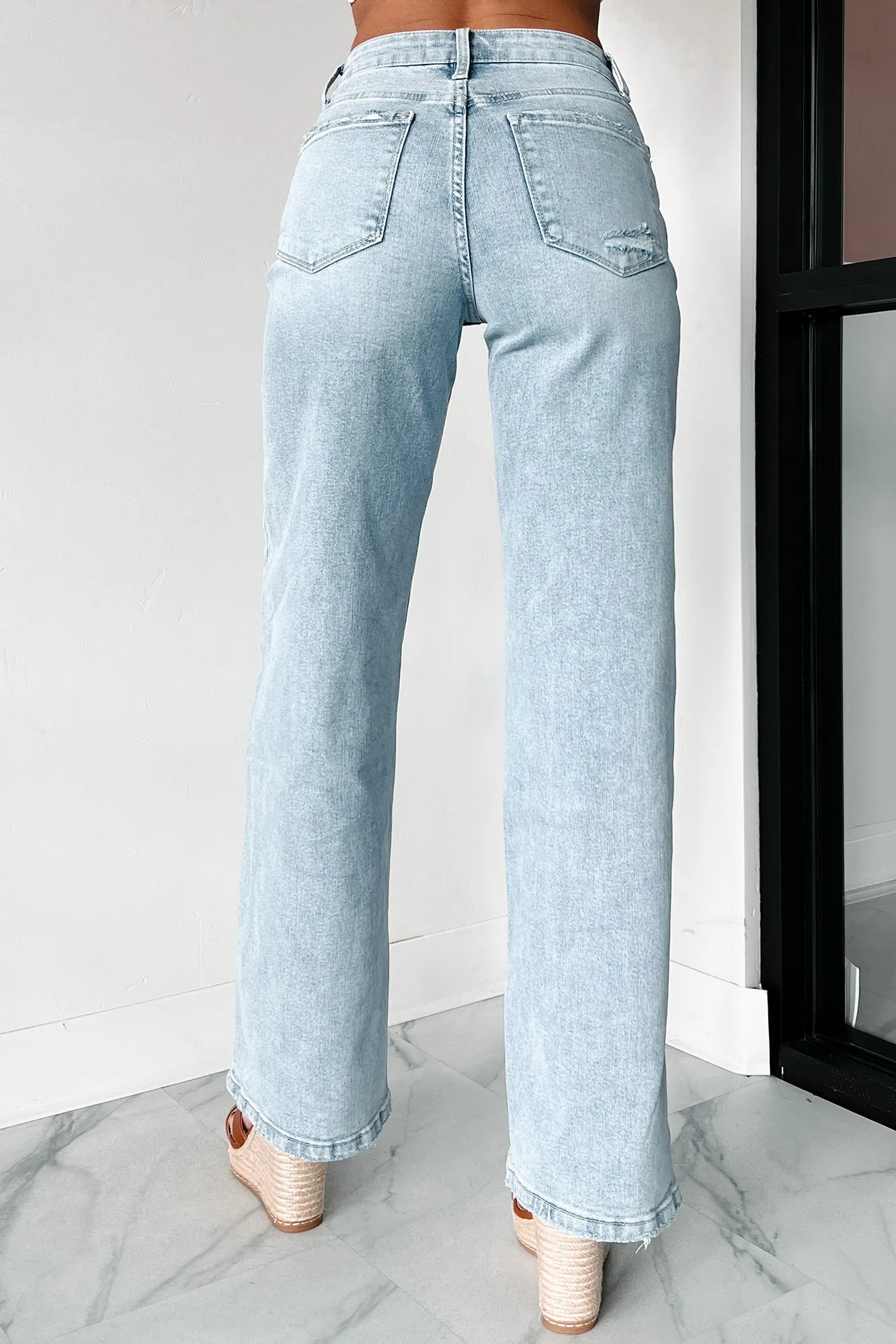 Light High Rise Wide Leg Flying Monkey Jeans - A New Dawn