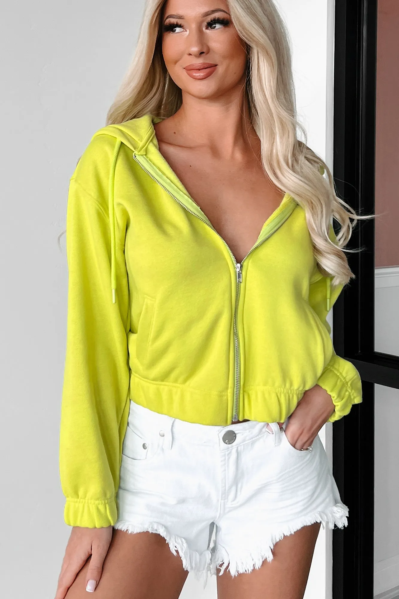 Lime Dressed To Chill Zip-Up Hoodie