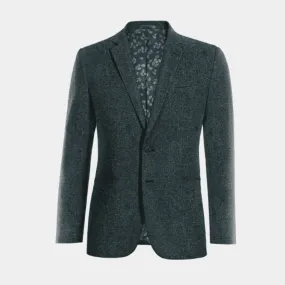 Limited edition blue Donegal tweed blazer.