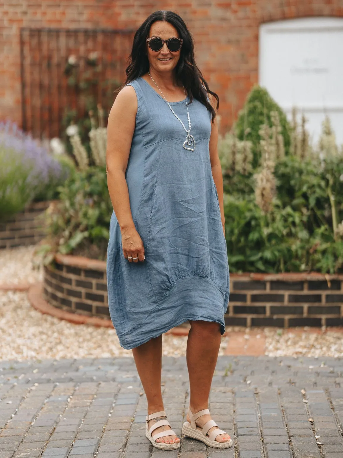 Linen Sleeveless Dress Bridie - Shop Now