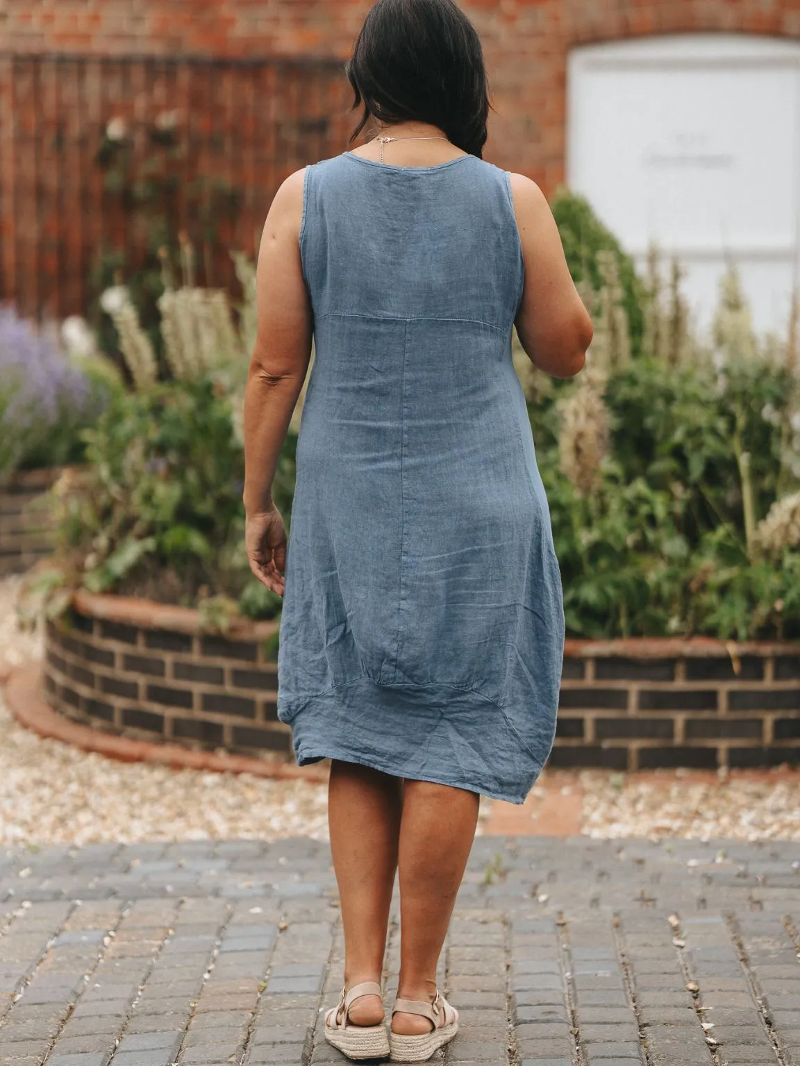 Linen Sleeveless Dress Bridie - Shop Now