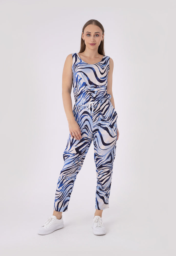 Long Printed Jumpsuit      