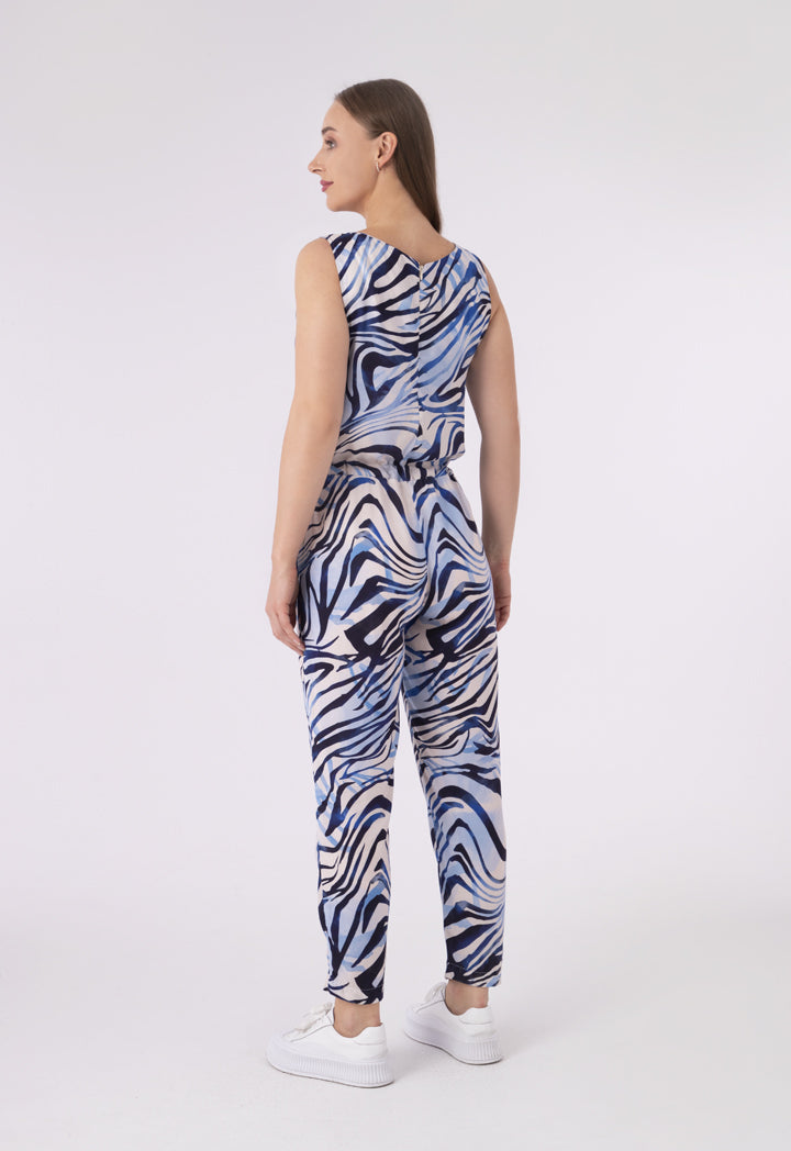 Long Printed Jumpsuit      