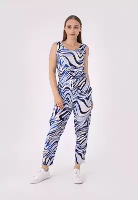 Long Printed Jumpsuit      