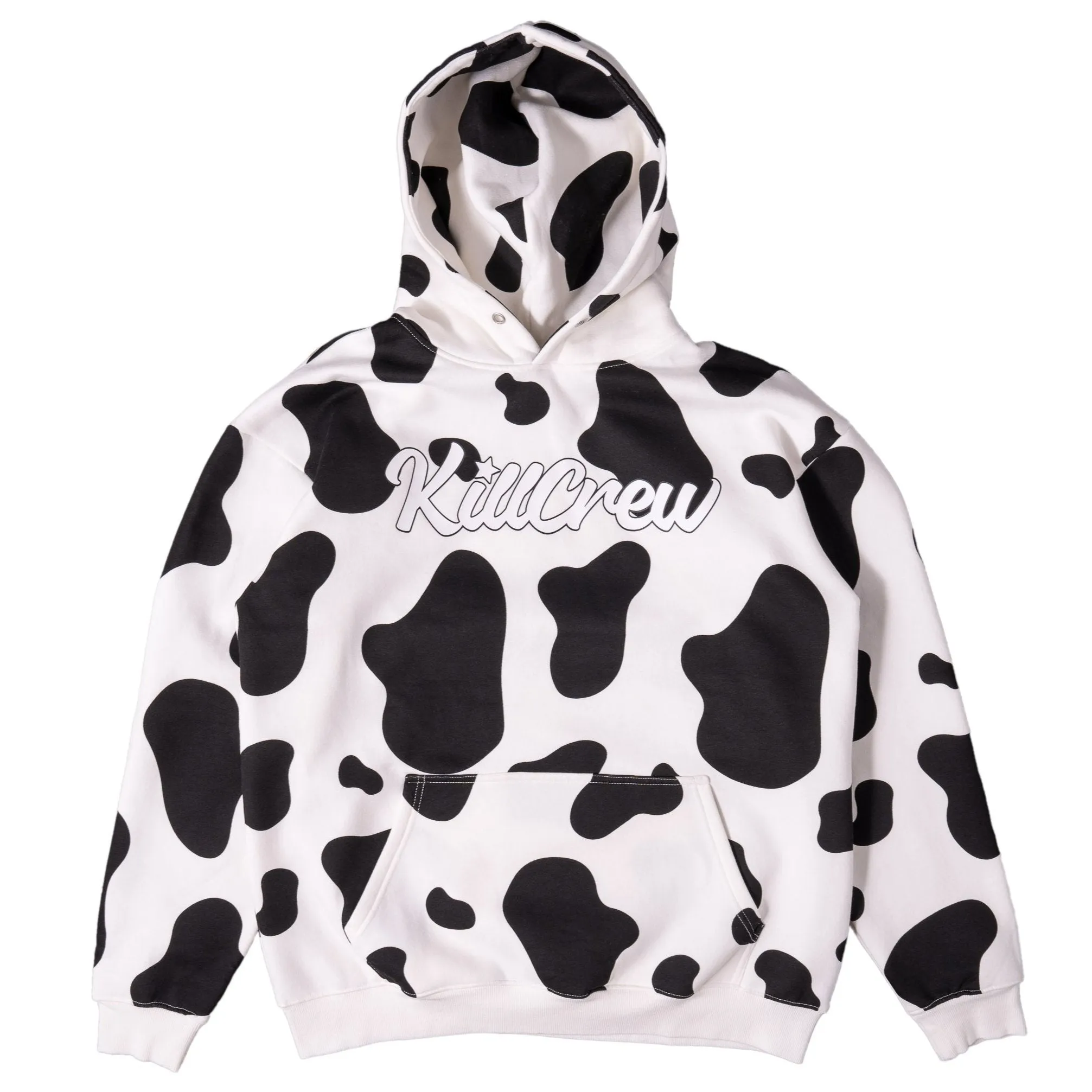 LUX MOO MOO HOODIE BLACK Oversized