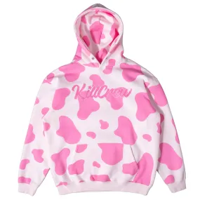 LUX MOO MOO HOODIE PINK Oversized