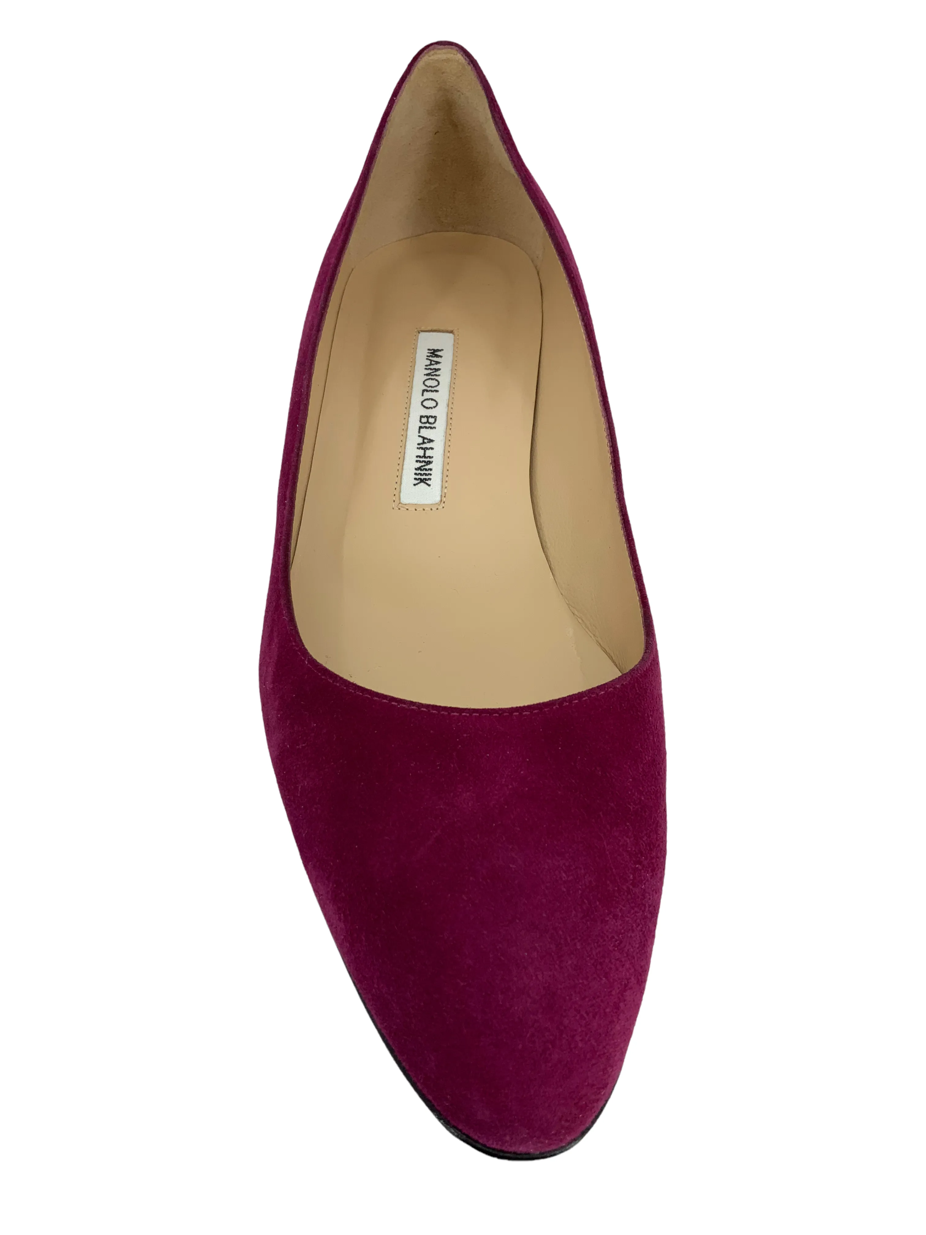 Manolo Blahnik suede pumps 9.5 - Listony block heel