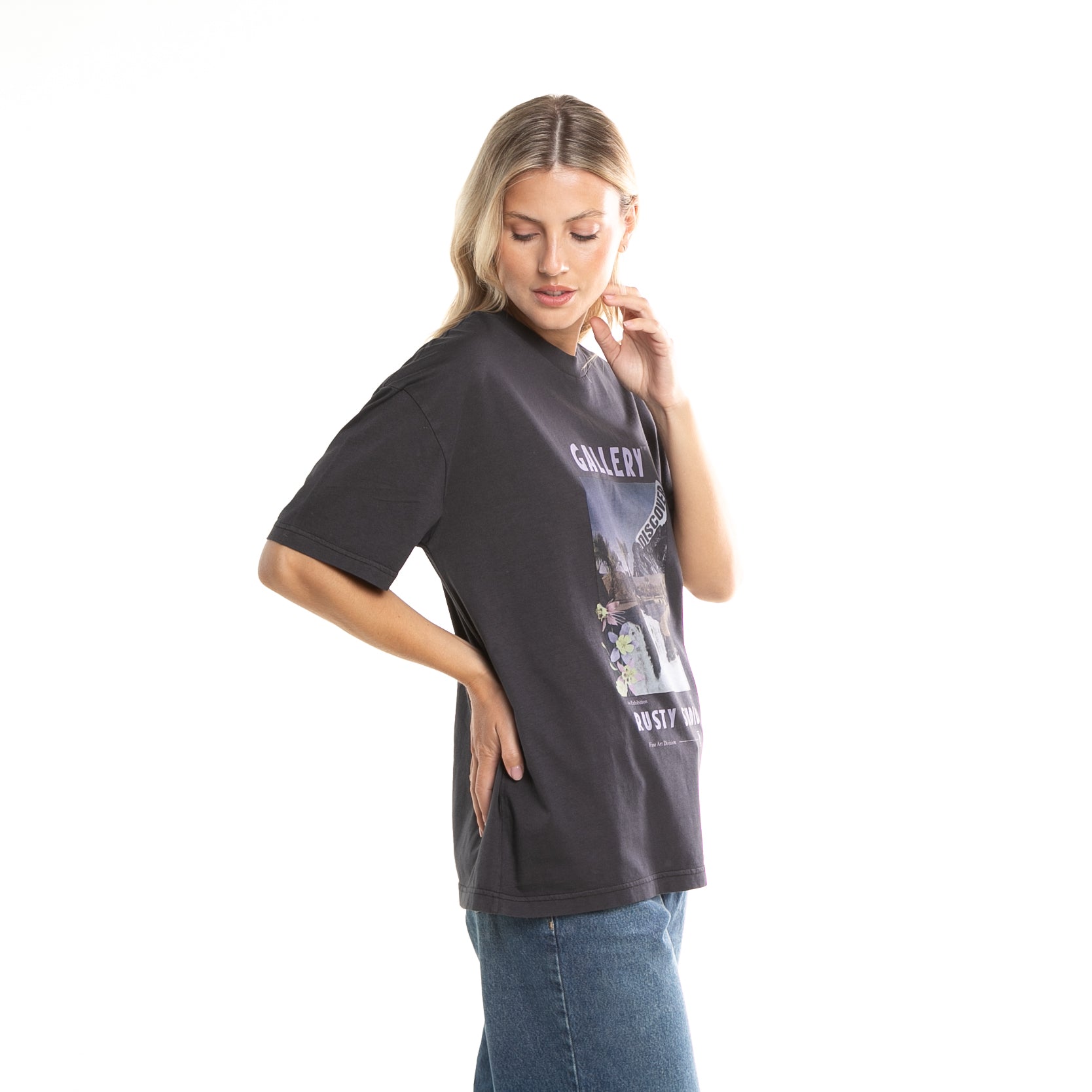 Mc Rusty Rusty Studio Oversize Tee Ld Black Shirt