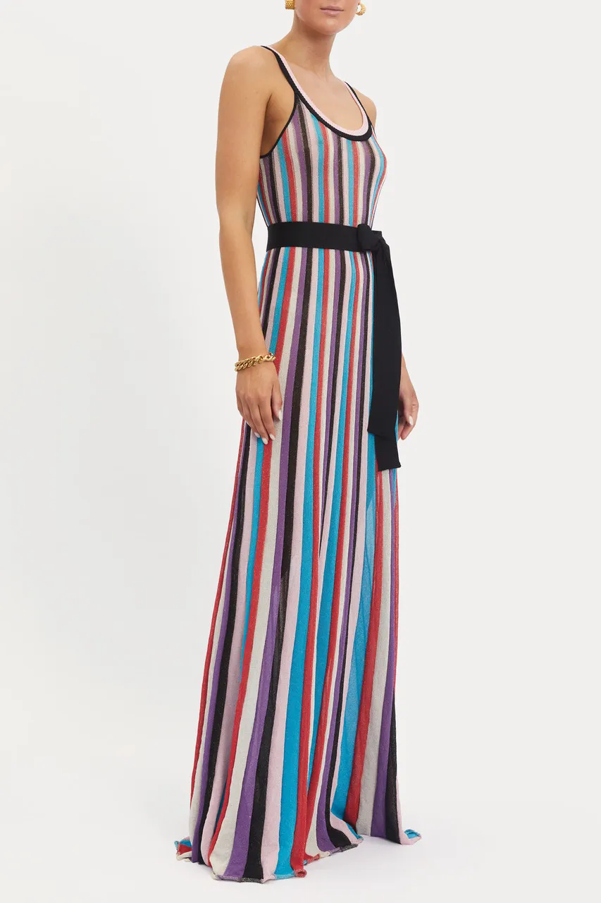 Rebecca Vallance Melange Knit Maxi Dress