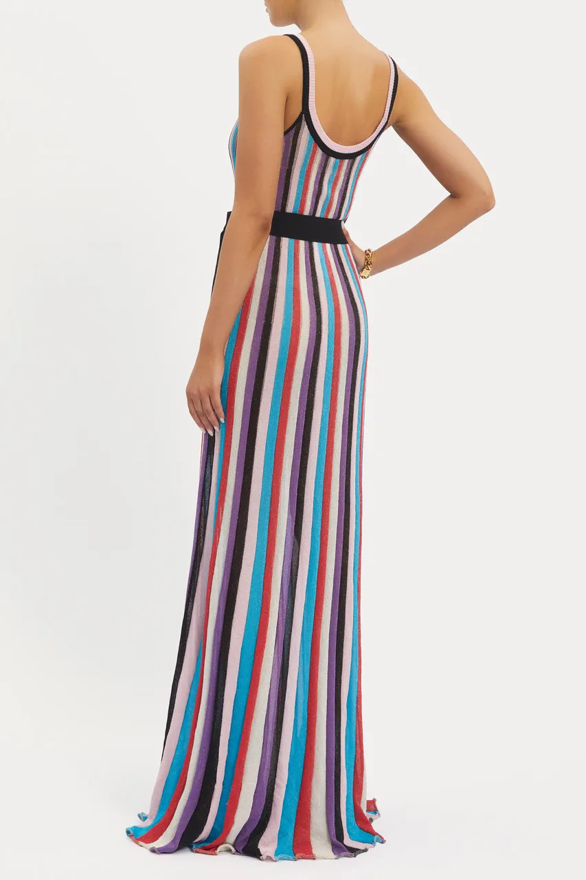 Rebecca Vallance Melange Knit Maxi Dress