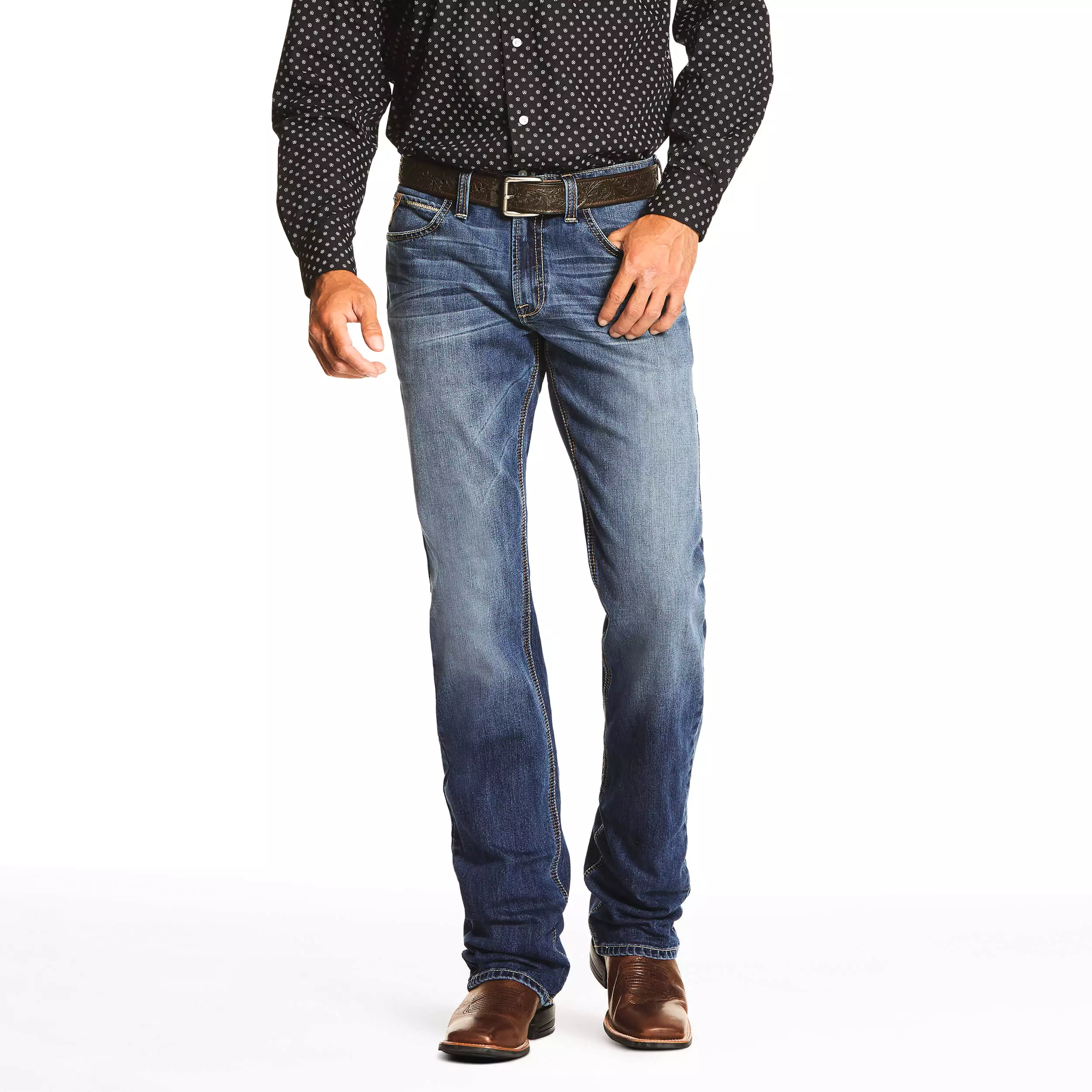 Men's Ariat Straight Leg Jeans in Tokyo Coyote